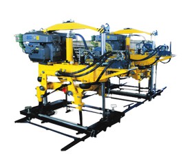 YD-22型液壓搗固機,雙導柱框架結(jié)構(gòu)，單缸升降方式